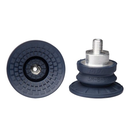 Fipa Bellows vacuum cup diam. 52 mm, NBR blue, fitting M10-male 22.050.186.1